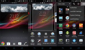 Sony Xperia Z5 Launcher App